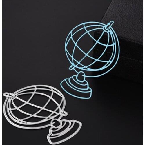 SCD058 Globe Metal Cutting Dies For Scrapbooking Stencils DIY Cards Album Decoration Embossing Folder Die Cutter Tools Template