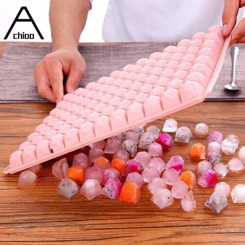 Silicone Mini Ice Cube Maker Form For Ice Candy Cake Pudding Chocolate Molds Easy-Release Square Shape Ice Cube Trays Molds