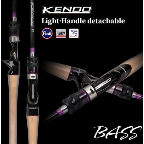 TSURINOYA KENDO Spinning Casting Fishing Rod 1.97m 2.03m L ML Power F Action Lure WT 5-18g Full FUJI Parts High Carbon Bass Rods