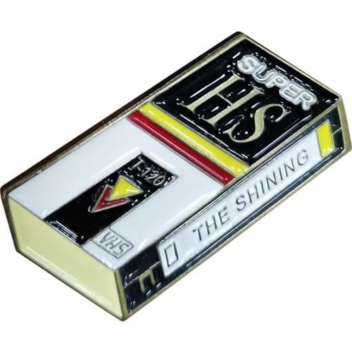 Creativity Videotapes Hard Enamel Pins Brooches Women Men Lapel Badges Backpack Collar Fashion Jewelry Gifts For Kids Friend