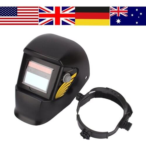 WALFRONT Fully Automatic Solar Welding Helmet Adjustable Head-Mounted Soldering Mask Eyes Protector Lens New Solder Cap Tools