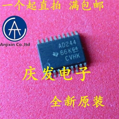 10pcs 100% orginal new real stock SN74ACT244PWR SN74ACT244 silk-screen AD244 TSSOP - 20