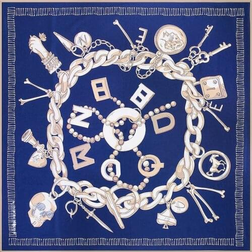 130cm Luxury Brand Headband Letter Print Giant Scarf In 100% Silk Twill Silk Scarf For Women,Large Square Scarves Hijab