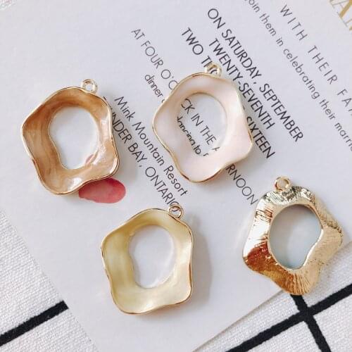 4pieces/lot new personality alloy Round pendant earrings Jewelry Accessories