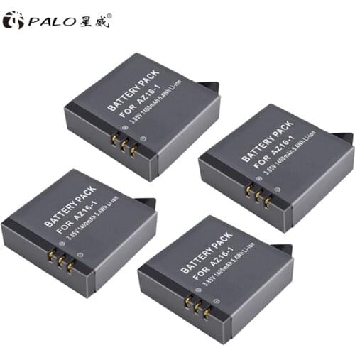 4x 1400mah AZ16-1 xiao mi Yi 2 4K Yi Lite Batteries for XiaoYi 2 4K Xiaomi Yi II action Accessories digital camera battery