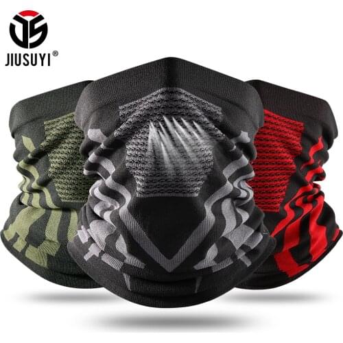 Summer Breathable Face Mask Washable Cover Tube Scarf Neck Gaiter Outdoor Ski Bandana Neckerchief Headband Headscarf Men Women