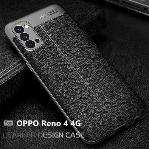 For Cover OPPO Reno 4 4G Case For Reno 4 4G Case Soft TPU Leather For Fundas OPPO Realme 6 Pro X3 V5 C11 C12 C15 Reno 4 4G Cover