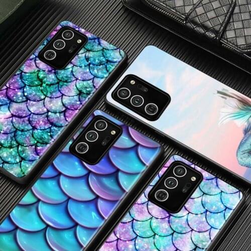 Mermaid Tail Bling for Samsung S20 FE Ultra Plus A91 A81 A71 A51 A41 A31 A21S A11 A72 A52 A42 A32 A12 A02S Phone Case