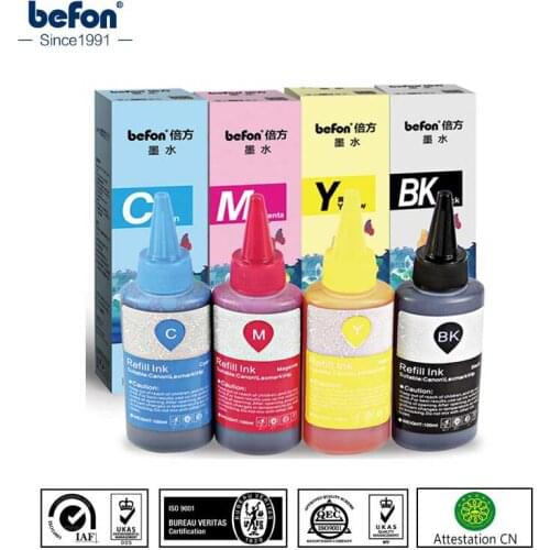 Befon Refilled Color Dye Ink Compatible for Epson R Series tinta bottle ink R230 R330 R270 R210 R290 1390 ME330 ME300
