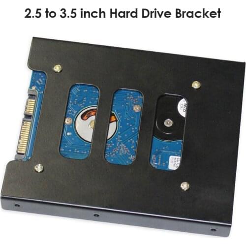 Mounting Adapter Bracket Hard Drive Holder Dock 2.5 inch SSD HDD to 3.5 inch for Household Computer Accessories