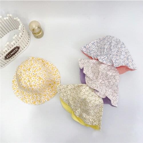 Baby Fisherman Hat Double-Sided Printing Sun Protection Fashion A Multi-Purpose Convenience Portable Good Looking Simplicity