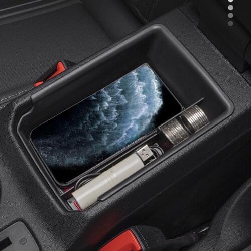 For Audi A3 8Y Sedan Hatchback Sportback 2020 2021 Car Black Front Console Armrest Glove Storage Box Tray Container Organizer