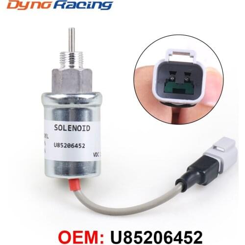 U85206452 Electrical Shut Off Solenoid for Perkins 402D 403D 404D 404C 403C 12V