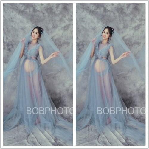Pregnant women photography photo fashion dress sexy gauze dress