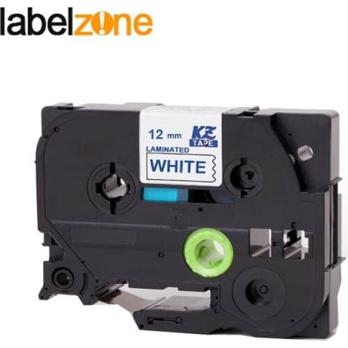Blue on White 12mm TZE-233 Compatible Brother p-touch label printer Refill Label Tape Tze233 tz-233 tze tz 233 tz233 tze tape