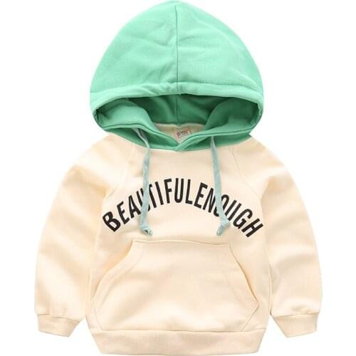 HOT! 2019 spring autumn kids cotton coat Boys girl fashion Letter sweatshirts hoodies Baby Outerwear Children clothes clothing