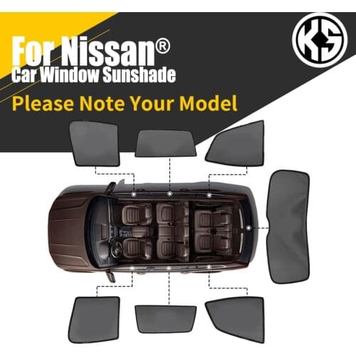 Magnetic Side Car Window Sunshade For Nissan LANNIA TEANA SYLPHY MURANO KICKS Window Curtain Sun Shade Visor Summer Protection