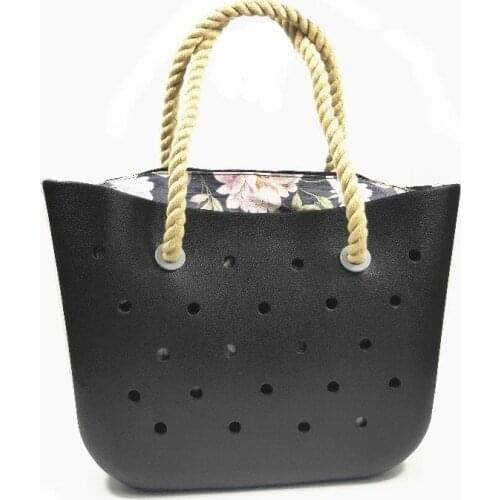 Bog Silicone Beach Bag Tote Bag Waterproof Washable EVA Durable Open Tote Bag 2021