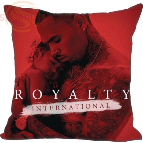 New Chris Brown Pillowcase Wedding Decorative Pillow Case Customize Gift For Pillow Cover 35X35cm,40X40cm(One Sides)