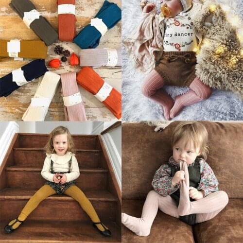 2020 Clo New Autumn Winter Tights for Girls Cotton Pantyhose Children Baby Girl Stockings Soft Breathable Knitted Tights