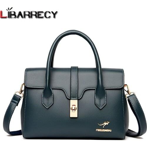 Solid Color Letter Design Ladies Handbag Luxury Fashion Women Messenger Bags New High Quality Leather Shoulder Bag Sac A Main