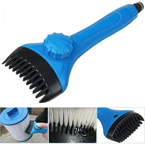 Swimming Pool Filter Cartridge Cleaning Brush Handheld Bathtub Filter Comb Dirt Debris Brushes Pool Cleaning Tools
