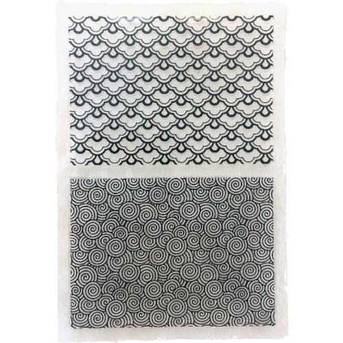 Clear Stamps Spiral Wavy Pattern Background for Scrapbooking New 2021 Seals Transparent Silicone Journal Cardmaking Decorations