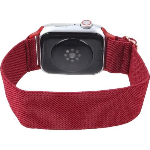 Watchbands for Apple Watch 6/5/4/3 38mm 42mm Woven Solo Loop Braided Strap for Iwatch SE Series 6 Bands 40mm 44mm Accessories