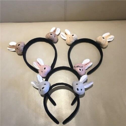 Sweet 1X Random Color 6CM Approx. Rabbit Plush Stuffed Animal TOY DOLL , Childrens Party Gift hair tie Plush Toy