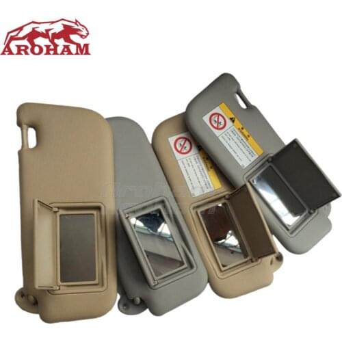 Gray Beige Car Sun Visor Makeup Mirror For Toyota Corolla Levin 2014 2015 2016 2017 2018 Windscreen Sun Visor Auto Accessories