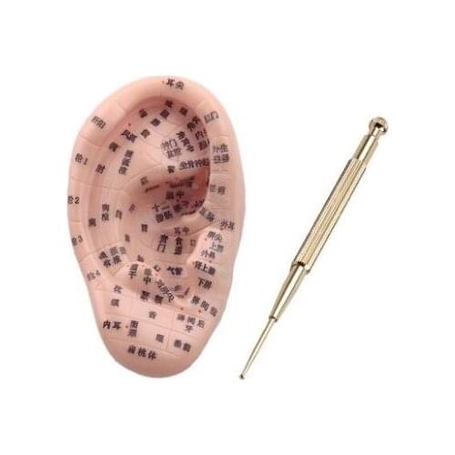 Points massage high-definition ear model without seed auricular application body elastic ground point pen needle