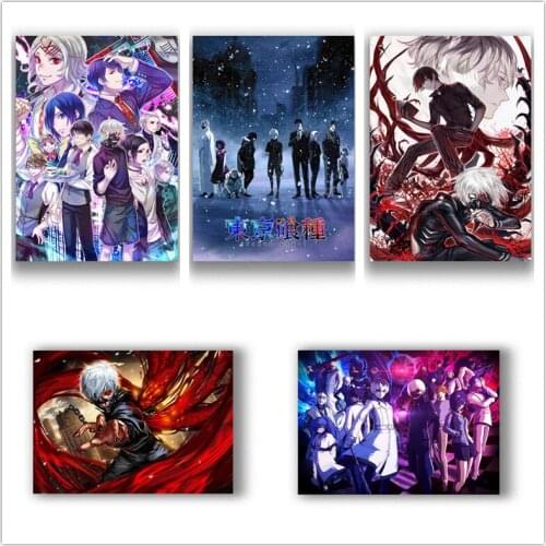 Japanese Anime Tokyo Ghoul Good Quality Painting Coated Poster White Paper For Home Bar Wall Decor