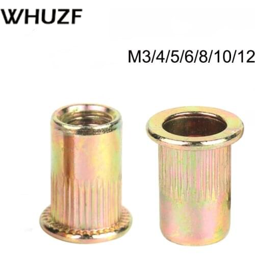 10/20Pcs M3 M4 M5 M6 M8 High Quality Carbon Steel Rivet MIX Hollow Rivets Zinc Plated Threaded Rivets Hardware Fasteners Tool