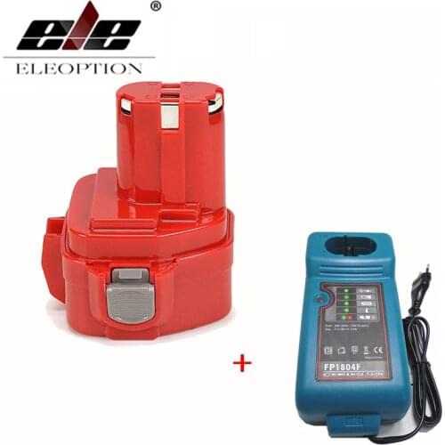 Add charger 2000mAh 12V Ni-CD 2.0Ah Replacement Power Tool Rechargeable Battery for Makita 1220 1233 1201 1222 1223 1235