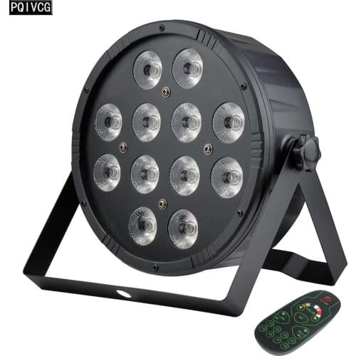 12x18w RGBWA UV LED Par Light 12 PCS LED Flat Par Light Stage Dj Equipment With Remote Control