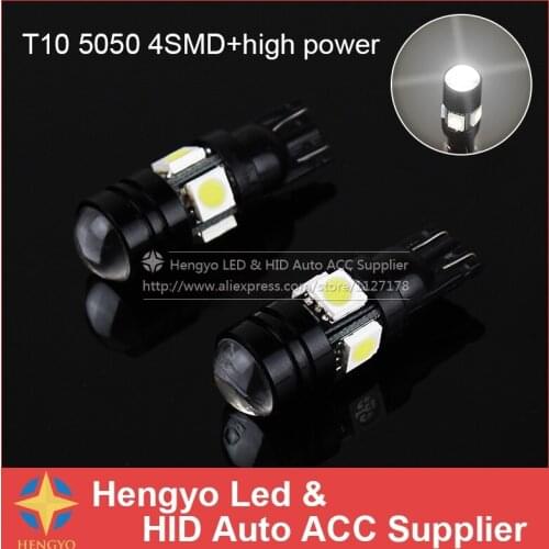 2PCS 168 192 T10 W5W Auto Lighting T10 Car Lamp Led 10W Width Lamp License Plate Light With Lens Light Scatter Integration