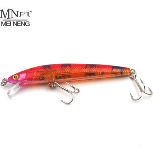 MNFT 8Pcs/Lot 10cm 8.5g Wobbler Swimbaits Rattles Plastic Pencil Fishing Lure 3D Eyes Crankbait 6# Hooks Bionic Hard Fish Bait