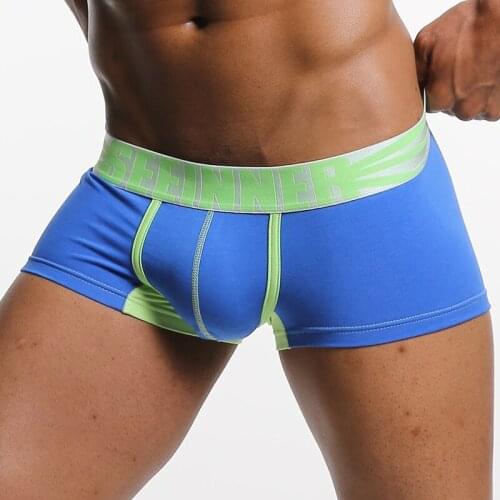 Men Boxers Cotton Sexy Men Underwear Mens Underpants Male Panties Boxers Shorts U Convex Pouch for Gay