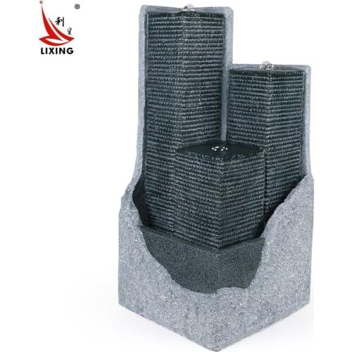 Shipping resin Fengshui round water fountain decoration decoration humidifier Home Furnishing European creative gifts bonsai