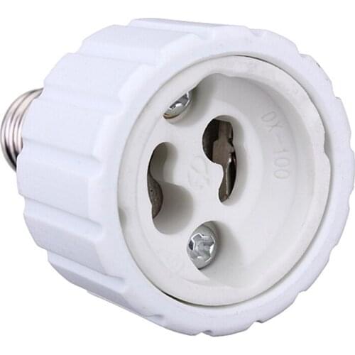 Jiguoor E14 to GU10 Base LED Halogen Light Lamp Bulb Adapter Converter Base Socket
