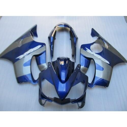 Injection molding plastic fairing kit for Honda CBR600 F4I 04 05 06 07 blue silver black fairings set CBR600 F4I 2004-2007 NJ04