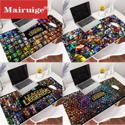 MRGLZY Gaming Mouse Mat xl League of legend Champions Rubber Pad to Mouse Game for Lol dota2 cs go xxl 900x400mm
