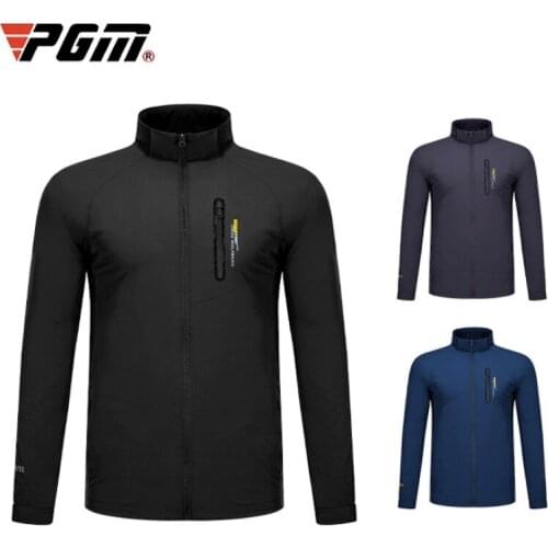 PGM Golf Men Sports Jacket Autumn Winter Windproof Warm Mens Clothing Training Coats Long Sleeve YF391 Wholesale