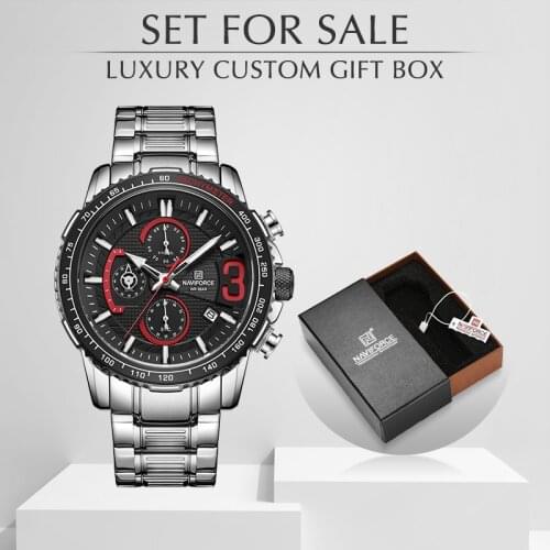 NAVIFORCE New Watches Men Luxury Brand Chronograph Men’s Sports Watches Waterproof Full Steel Quartz Clock Relogio Masculino
