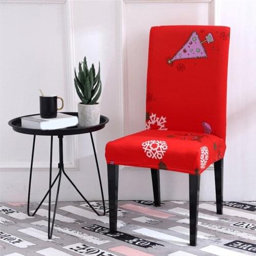 Printed Chair Covers Christmas Big Elastic Seat Chair Covers Slipcovers Stretch Chair Cover Banquet Hotel Home Decoration