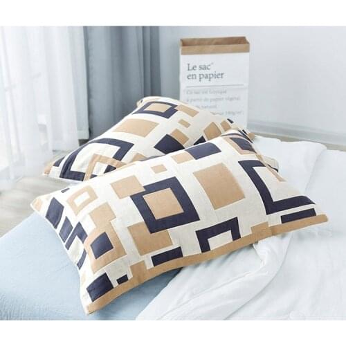 Plaids 100% Cotton Towel Pillow Towels Cover Living Room Bed Throw Pillowcase Homestuck Pillow Cases Towel 75*50cm Dustproof