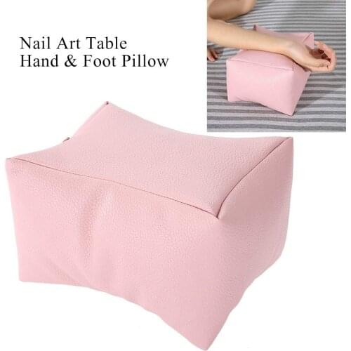 Professional Nail Table Hand Pillow Pink / White / Gray / Black Pu Leather Armrest Cushion Salon Nail Tool Palm Nail Care Pillow