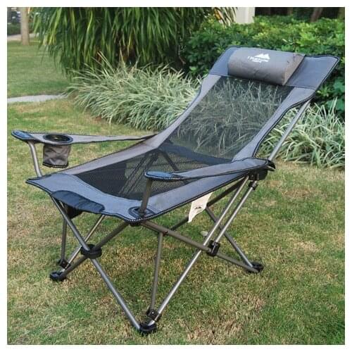 Portable outdoor folding chair reclining chair outdoor camping folding fishing chair actor nap folding bed chair