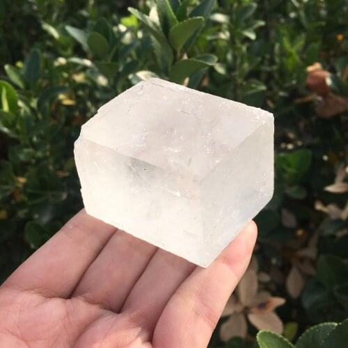 Rare Natural Clear White Cubic Calcite Crystals Mineral Specimens