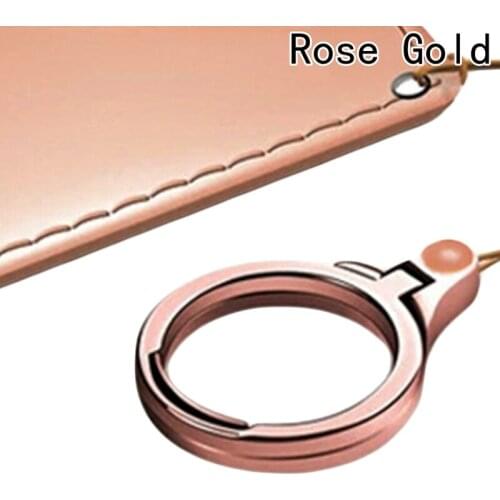 Lanyard Strap Phone Ring Desk 2 in 1 Grip Holder Metal Water Phone Support Phone Stand Desktop Mobile Phone Ring Holder